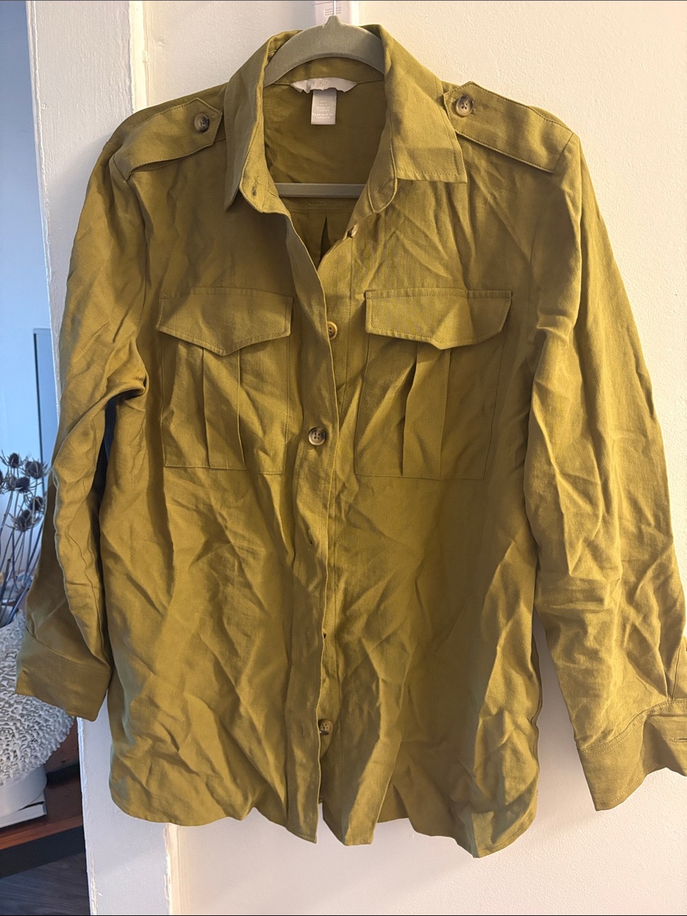 H&M Button-Front Utility Shirt